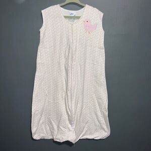 Halo Sleepsack Wearable Blanket Medium 6-12m Pink White Bird